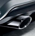 AMG oval tailpipe trim, chrome for 4 cylinder models